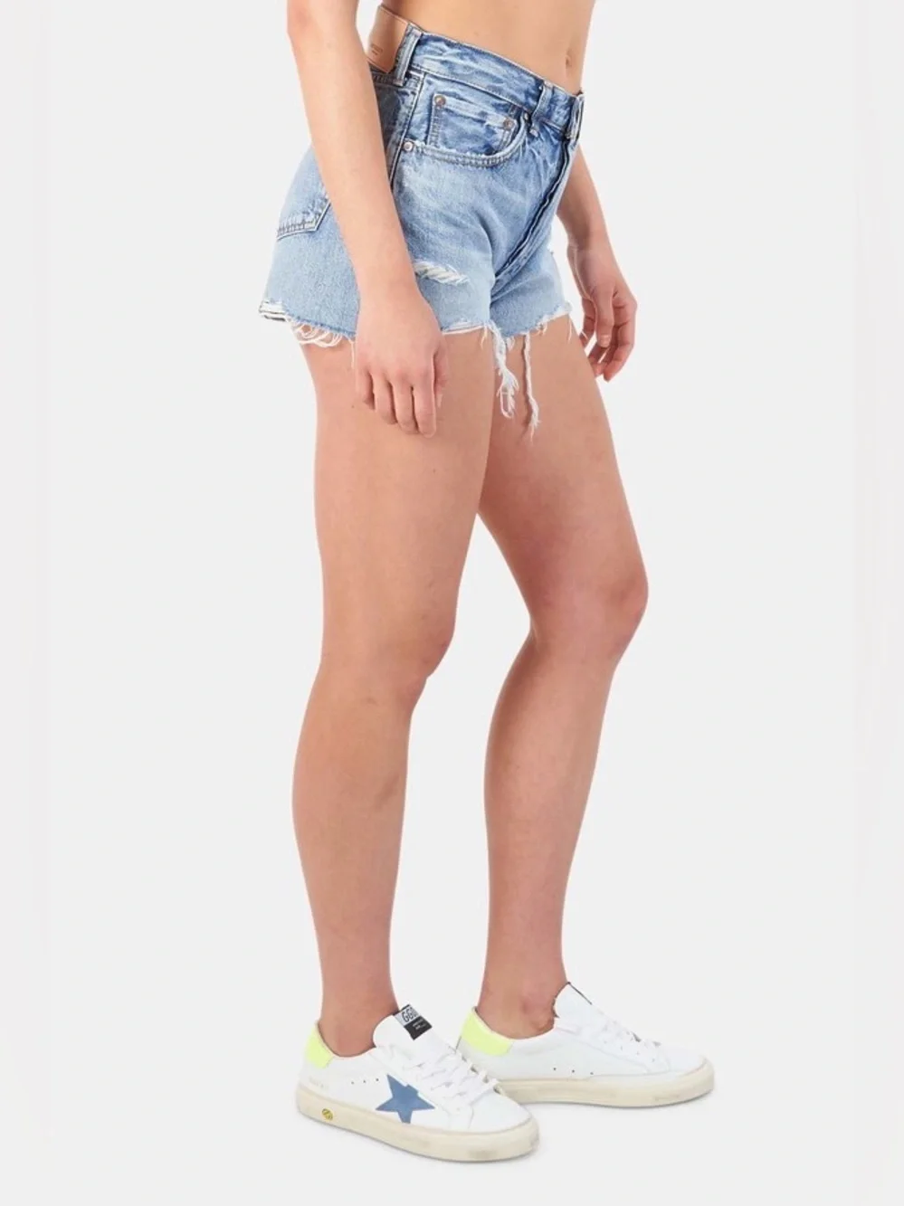Moussy Vintage Shirley Shorts in Light Blue Size 30 EUC 139 - Picture 3 of 9